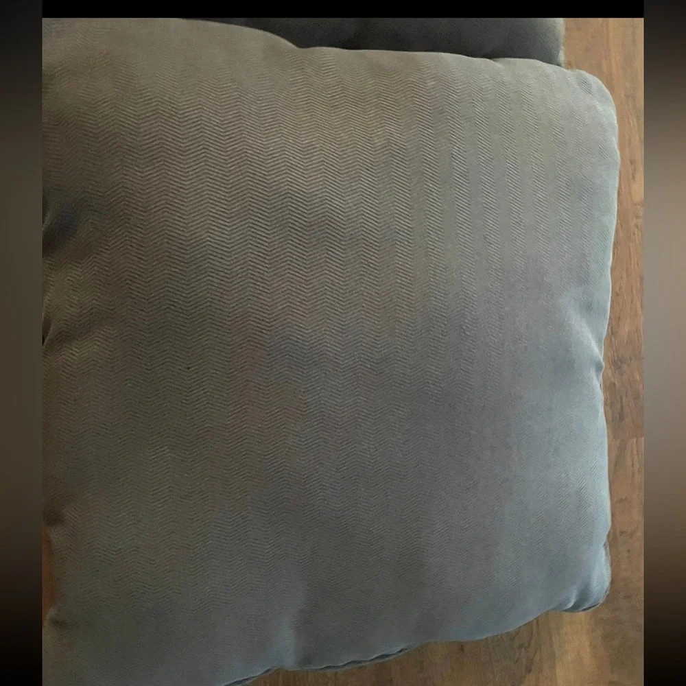 2 large throw pillows new dark gray FIRM PRICE